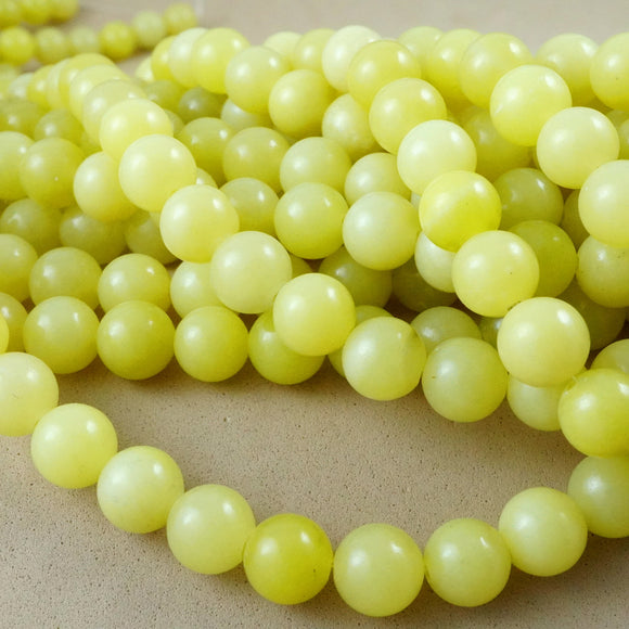 Olive Jade (Round)(Smooth)(4mm)(6mm)(8mm)(10mm)(12mm)(16