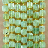 Prehnite (Cube)(Faceted)(8mm)(15"Strand)