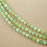 Prehnite (Cube)(Faceted)(8mm)(15"Strand)