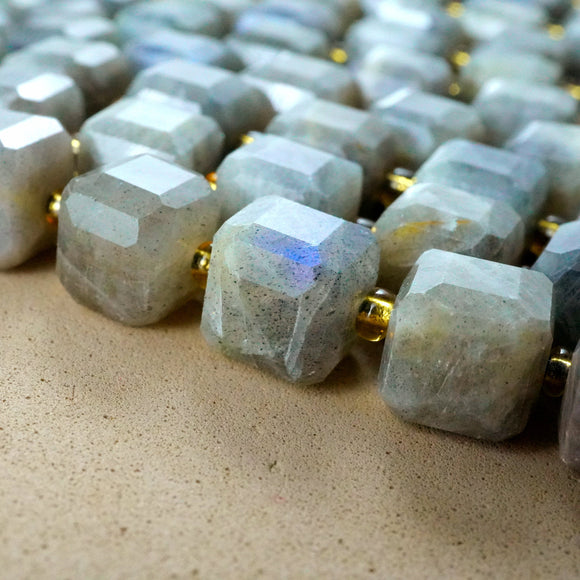 Labradorite (Cube)(Faceted)(8mm)(15