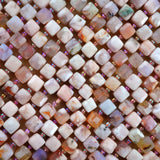 Sakura Agate (Cube)(Faceted)(8mm)(15"Strand)