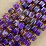 Super 7 (Cube)(Faceted)(8mm)(15"Strand)