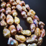 Baroque Pearls(Fresh Water)(Peach)(20x26mm)(AAA Grade)(17"Strand)